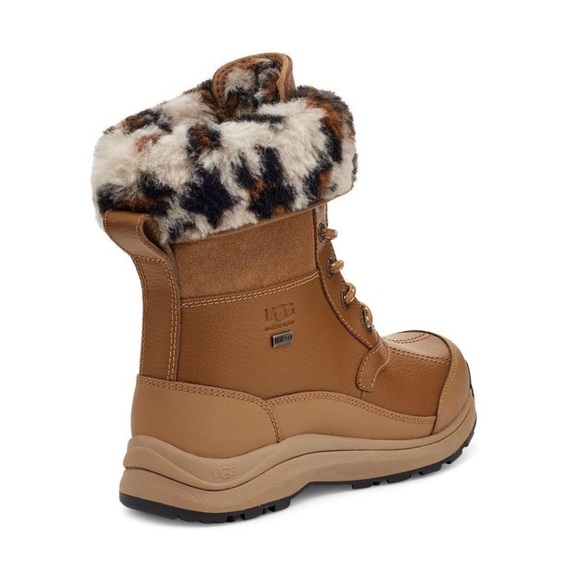UGG | Zaylee Leopard Snow Boots Chestnut Brown NEW - Picture 10 of 11